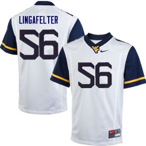 Men's West Virginia Mountaineers NCAA #56 Grant Lingafelter White Authentic Nike Stitched College Football Jersey KP15J42ZH